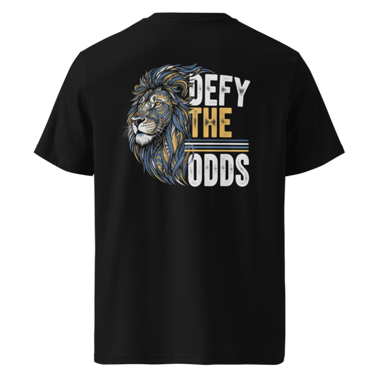 Defy the odds - organic ribbed neck t-shirt